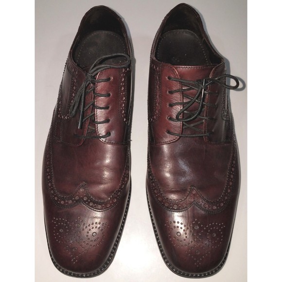 Cole Haan Wing Tip Oxfords Leather Shoes Mens Size 10 M Burgundy main image 6